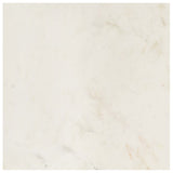 ZNTS Coffee Table White 60x60x35 cm Real Stone with Marble Texture 286439