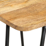 ZNTS Dining Chairs 2 pcs Solid Mango Wood 286455