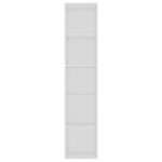 ZNTS Book Cabinet White 40x30x189 cm Engineered Wood 800954