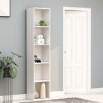 ZNTS Book Cabinet High Gloss White 40x30x189 cm Engineered Wood 800960