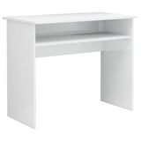 ZNTS Desk High Gloss White 90x50x74 cm Engineered Wood 801176
