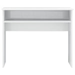 ZNTS Desk High Gloss White 90x50x74 cm Engineered Wood 801176