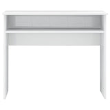 ZNTS Desk High Gloss White 90x50x74 cm Engineered Wood 801176
