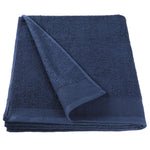 ZNTS Bath Towel Set 5 pcs Cotton 450 gsm 100x150 cm Navy 134669