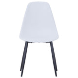 ZNTS Dining Chairs 4 pcs White PP 49472