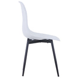 ZNTS Dining Chairs 4 pcs White PP 49472