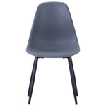 ZNTS Dining Chairs 2 pcs Grey PP 49477