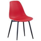 ZNTS Dining Chairs 4 pcs Red PP 49490