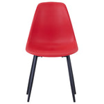 ZNTS Dining Chairs 4 pcs Red PP 49490