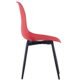 ZNTS Dining Chairs 4 pcs Red PP 49490