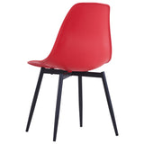 ZNTS Dining Chairs 4 pcs Red PP 49490