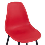 ZNTS Dining Chairs 4 pcs Red PP 49490