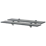 ZNTS Floating Shelves 2 pcs Glass 60x10 cm 8 mm 3051505