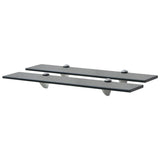 ZNTS Floating Shelves 2 pcs Glass 60x10 cm 8 mm 3051505