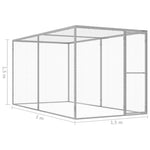ZNTS Cat Cage 3x1.5x1.5 m Galvanised Steel 146357