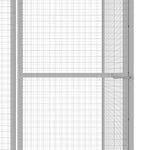 ZNTS Cat Cage 6x1.5x1.5 m Galvanised Steel 146359