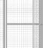 ZNTS Cat Cage 6x1.5x1.5 m Galvanised Steel 146359