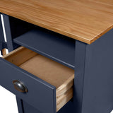 ZNTS Desk Hill with 3 Drawers Grey 120x50x74 cm Solid Pine Wood 288997