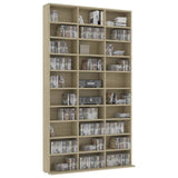 ZNTS CD Cabinet Sonoma Oak 102x16x177.5 cm Engineered Wood 801781