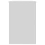 ZNTS Desk High Gloss White 100x50x76 cm Engineered Wood 801802