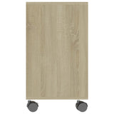 ZNTS Side Table Sonoma Oak 70x35x55 cm Engineered Wood 802123