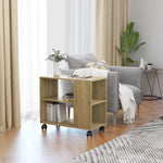 ZNTS Side Table Sonoma Oak 70x35x55 cm Engineered Wood 802123