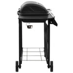 ZNTS Gas BBQ Grill with 4 Burners Black 3053622