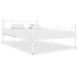 ZNTS Bed Frame White Metal 180x200 cm 6FT Super King 284634