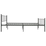 ZNTS Bed Frame Grey Metal 180x200 cm 6FT Super King 284648