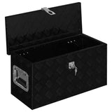 ZNTS Aluminium Box 61.5x26.5x30 cm Black 146441