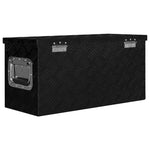 ZNTS Aluminium Box 61.5x26.5x30 cm Black 146441