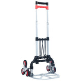 ZNTS Foldable Stair Transport Trolley 70 kg Aluminium Sliver 146445