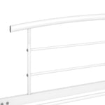 ZNTS Bed Frame White Metal 100x200 cm 284651