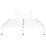 ZNTS Bed Frame White Metal 160x200 cm 284654
