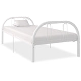 ZNTS Bed Frame White Metal 90x200 cm 284675