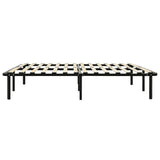 ZNTS Bed Frame Black Metal 200x200 cm 284707