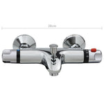 ZNTS Thermostatic Bathtub Shower Mixer Faucet Chrome 146494