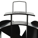 ZNTS Heat Powered Stove Fan 4 Blades Black 51237