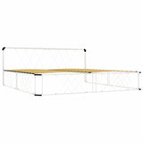 ZNTS Bed Frame White Metal 180x200 cm 6FT Super King 284585