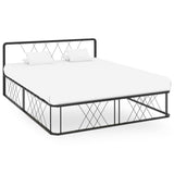 ZNTS Bed Frame Black Metal 160x200 cm 284591