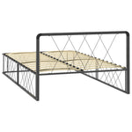 ZNTS Bed Frame Grey Metal 120x200 cm 284596