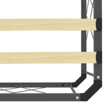 ZNTS Bed Frame Grey Metal 140x200 cm 284597