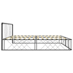 ZNTS Bed Frame Grey Metal 180x200 cm 6FT Super King 284599
