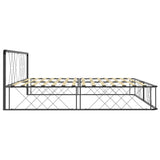 ZNTS Bed Frame Grey Metal 180x200 cm 6FT Super King 284599
