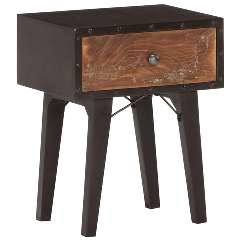 ZNTS Bedside Cabinet 40x30x50 cm Solid Reclaimed Wood 287856