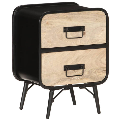 ZNTS Bedside Cabinet 40x30x55 cm Solid Mango Wood 287870