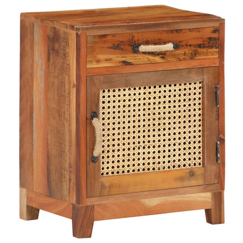 ZNTS Bedside Cabinet 40x30x50 cm Solid Reclaimed Wood 288094