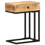 ZNTS U-Shaped Side Table 45x30x61 cm Solid Mango Wood 289091