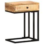 ZNTS U-Shaped Side Table 45x30x61 cm Solid Mango Wood 289091