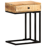 ZNTS U-Shaped Side Table 45x30x61 cm Solid Mango Wood 289091